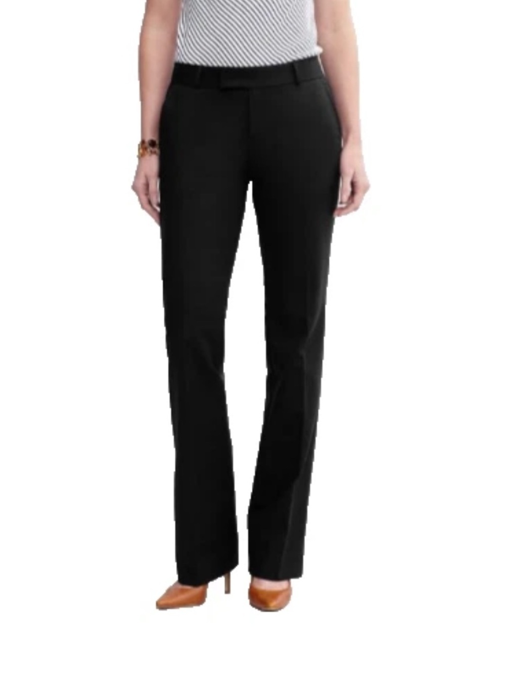 Banana Republic Women's Sz 2P Martin Fit Straight Leg Business Pants Black